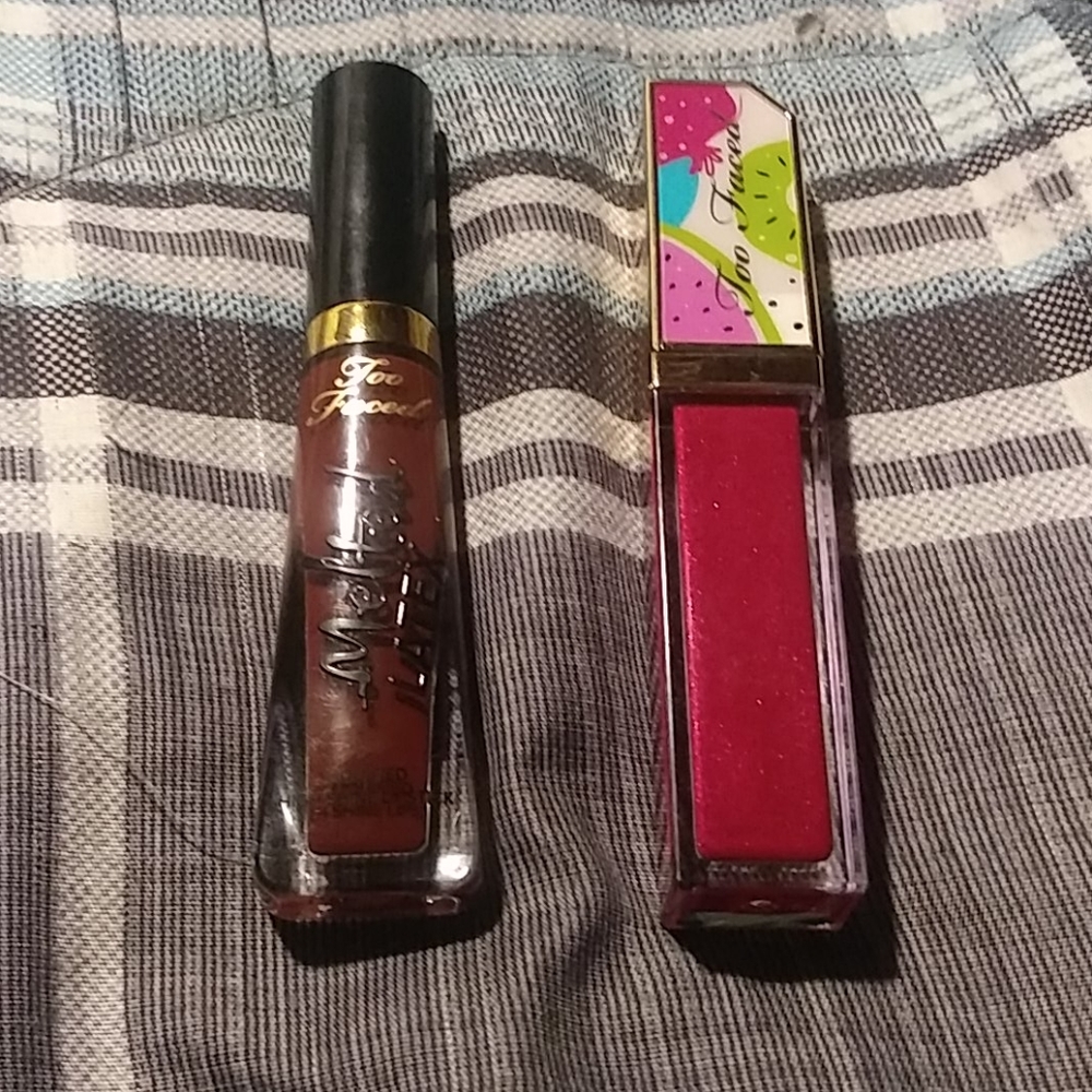 Brand new 2 Too Faced Lipsticks.